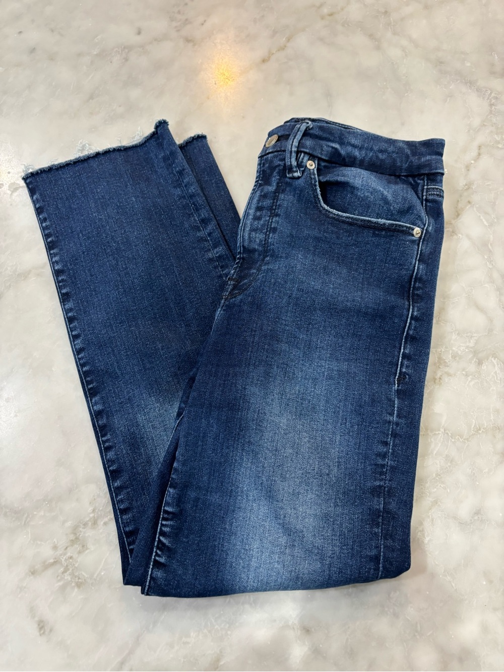 Good American Dark Blue Straight Leg Jeans Womens 6, 8, 10 or 12